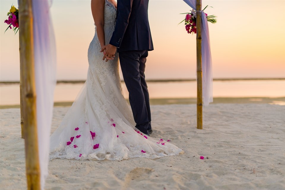 Wedding at LUX* South Ari Atoll