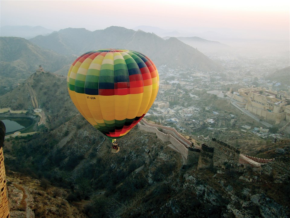 Sunrise Hot Air Balloon over Jaipur