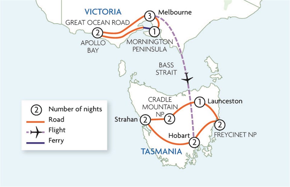 Victoria to Tasmania | Touring with Trailfinders