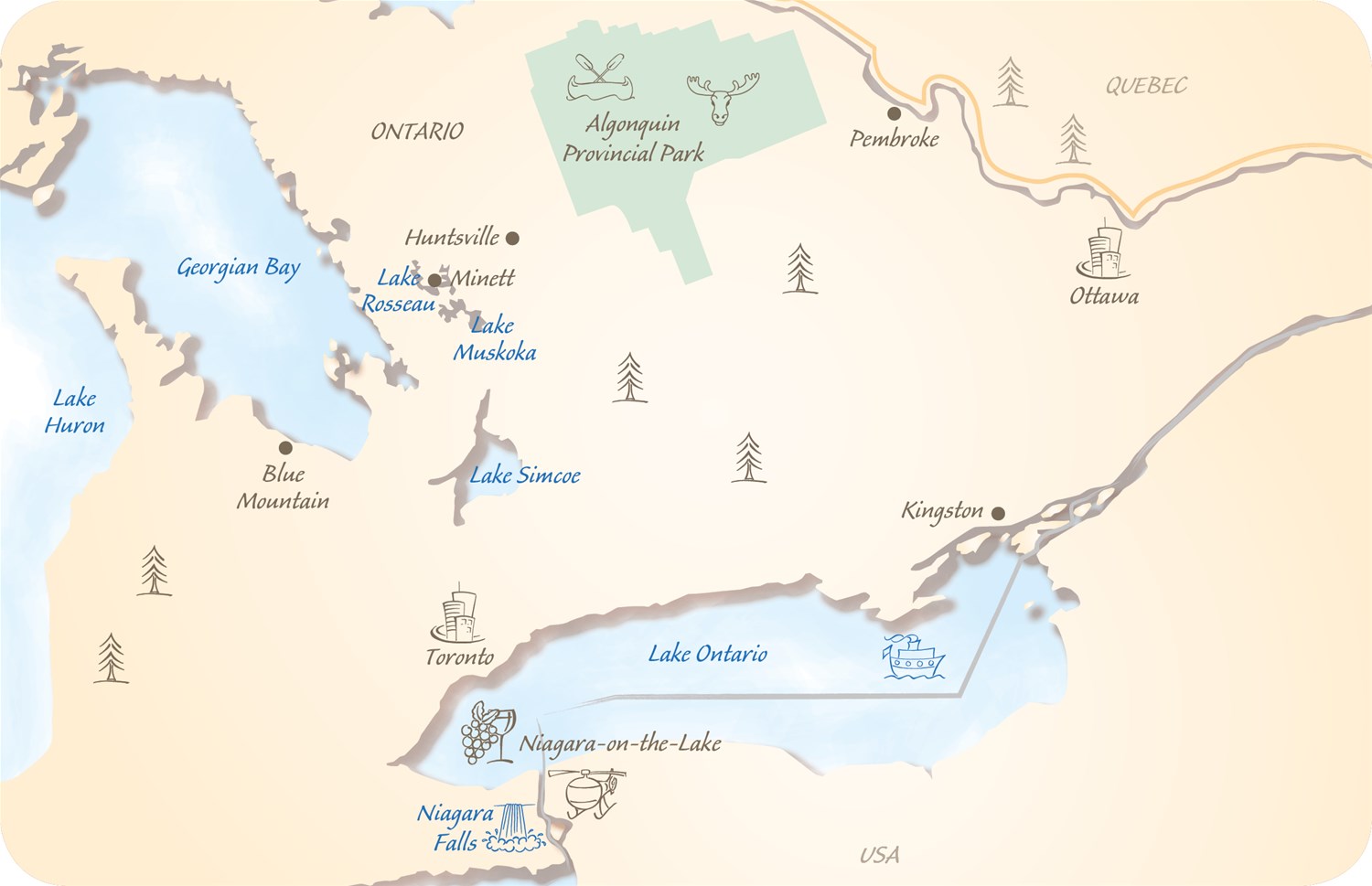 Ontario map