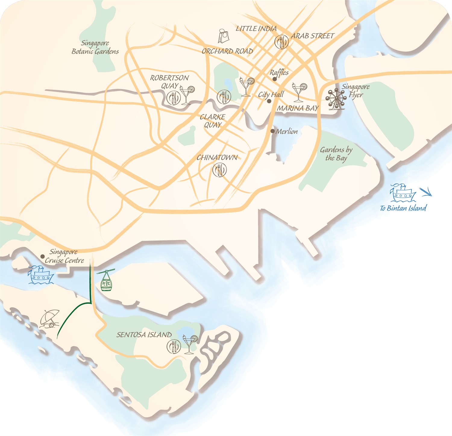 Singapore map