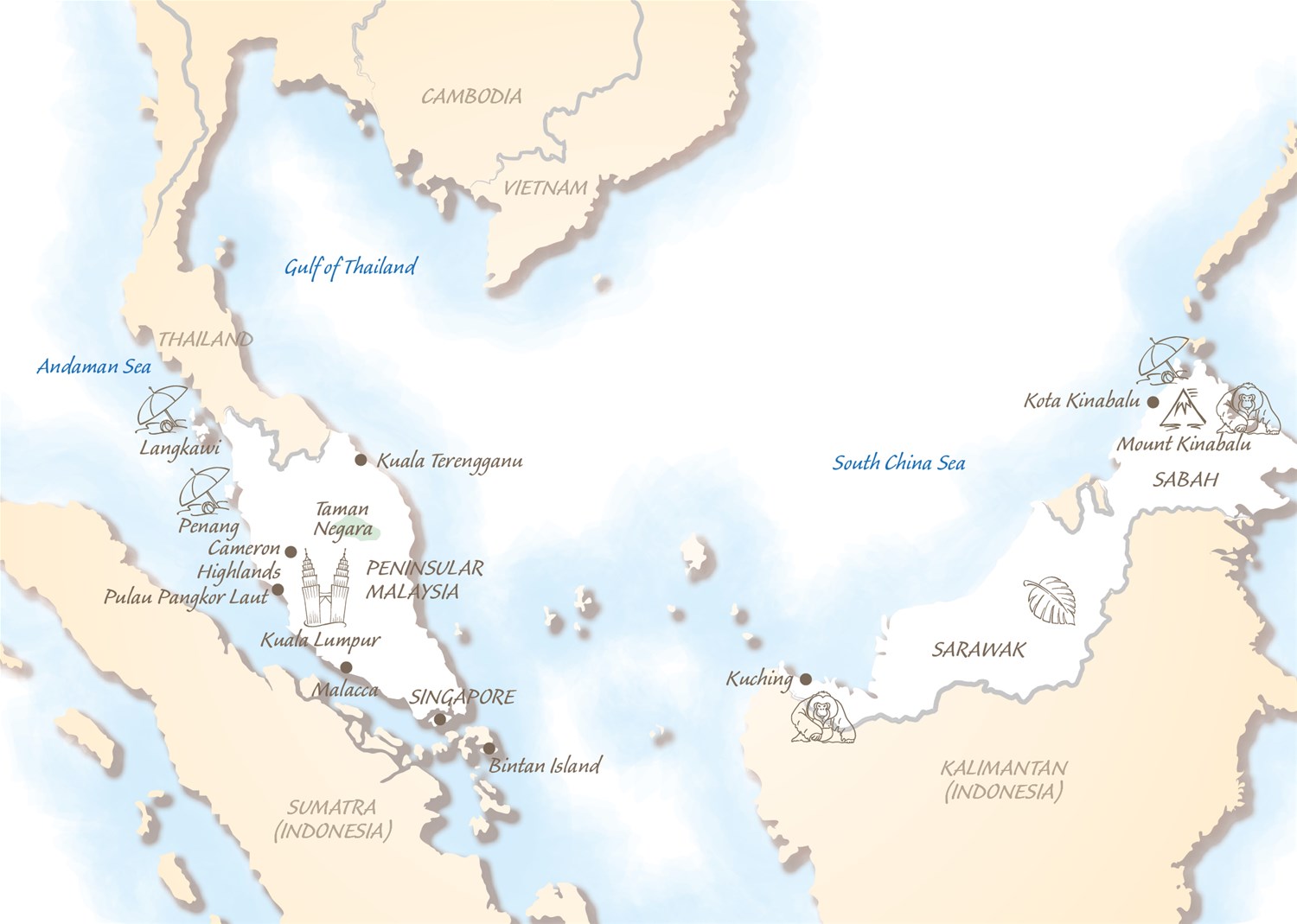 Malaysia map