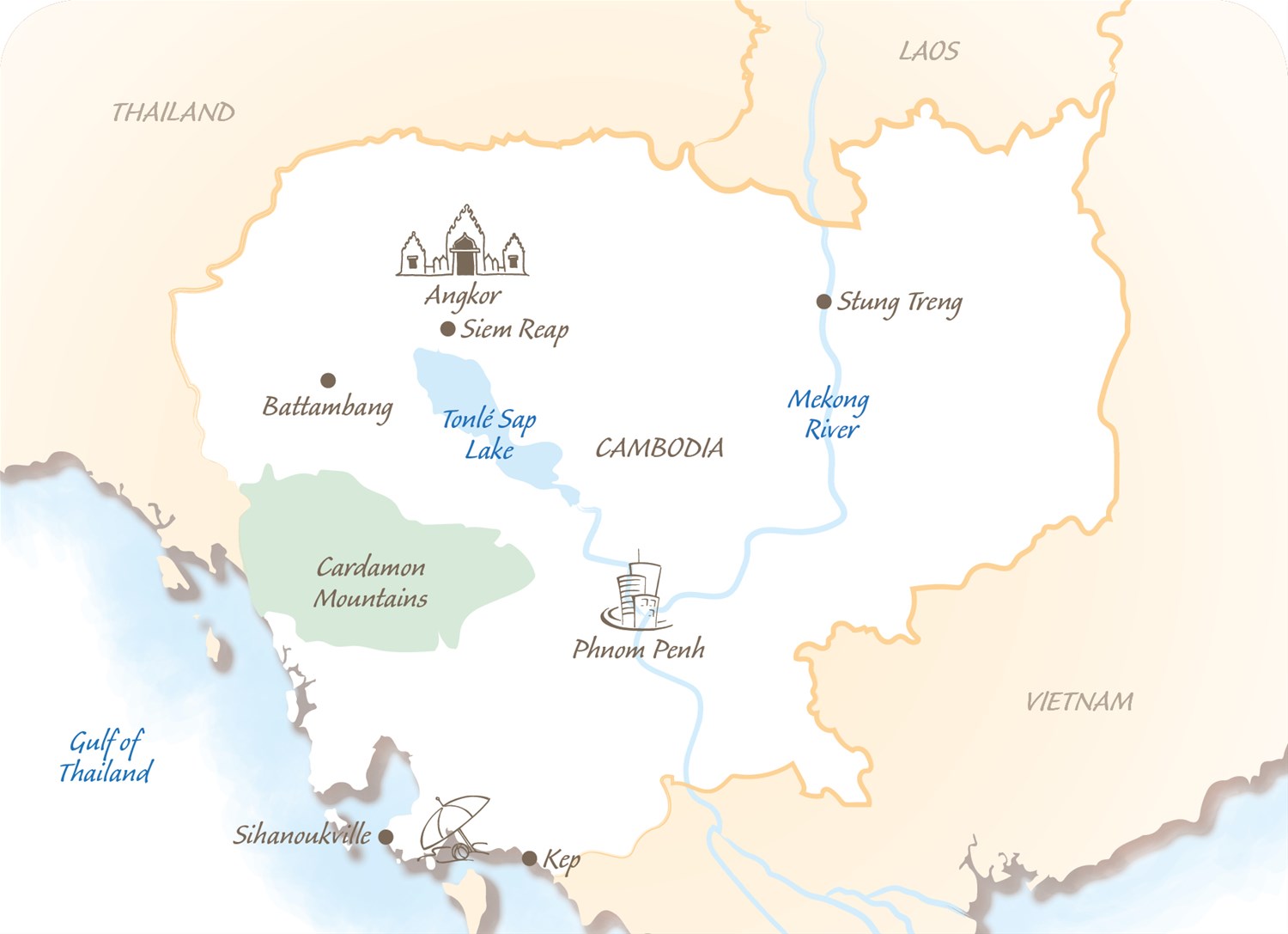 Cambodia map