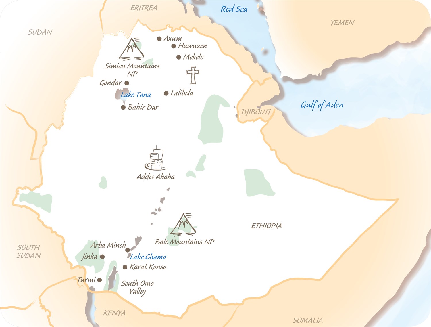Ethiopia map