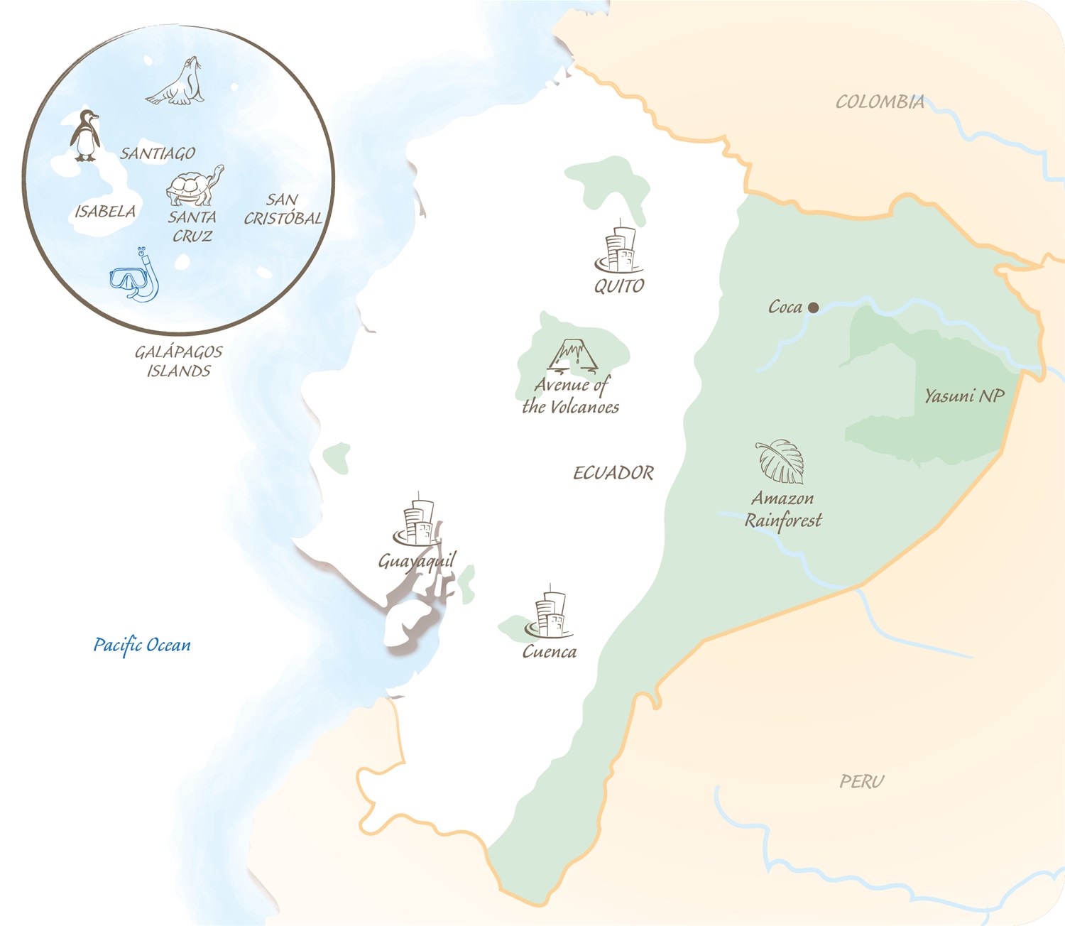 Ecuador map