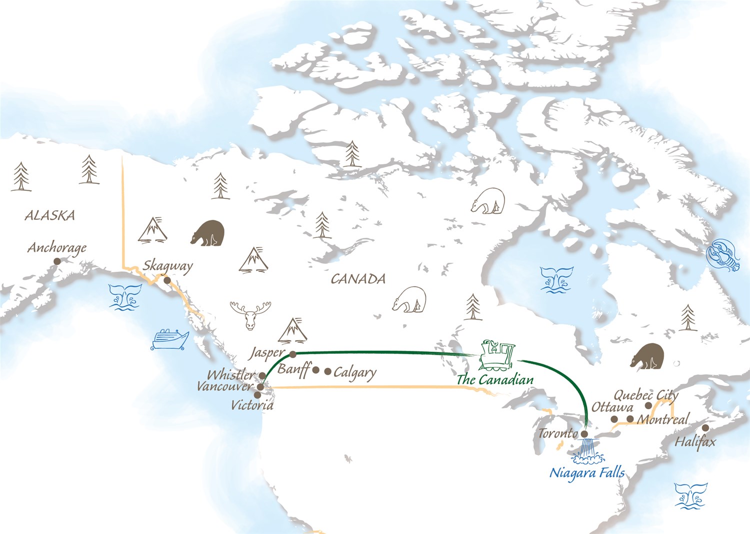 Road Map Of Alaska And Canada - bmp-source