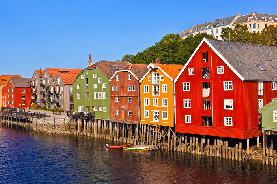 Historic Trondheim in Summer