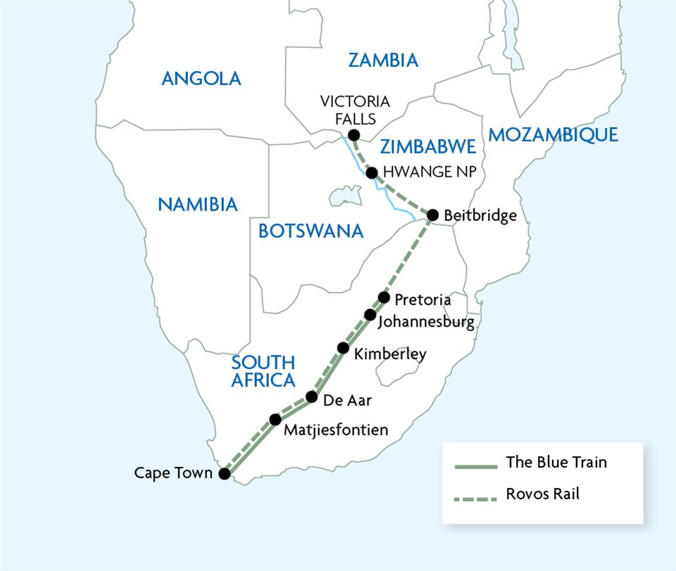 Rovos Rail - Pretoria to Victoria Falls Rovos Rail - Pretoria to Victoria Falls