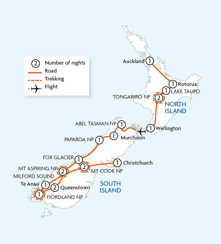 Trekking in New Zealand Trekking in New Zealand