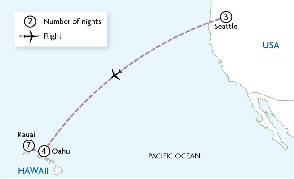 Bays, Beaches & Canyons - Seattle, Oahu & Kauai