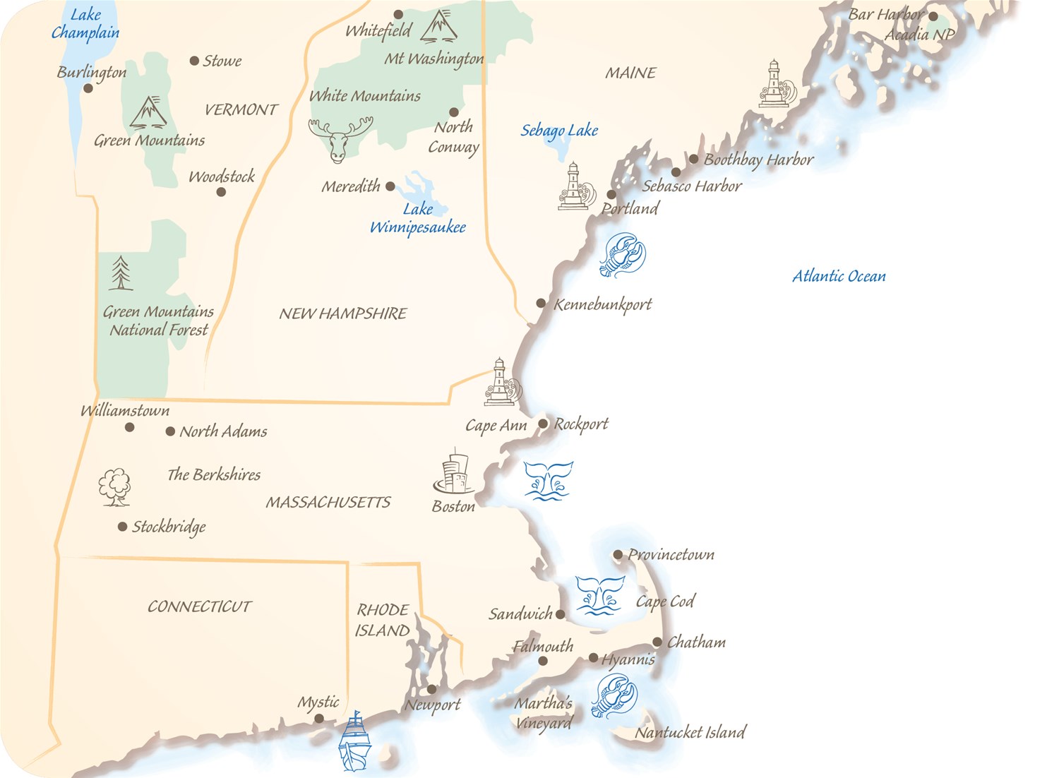 New England map