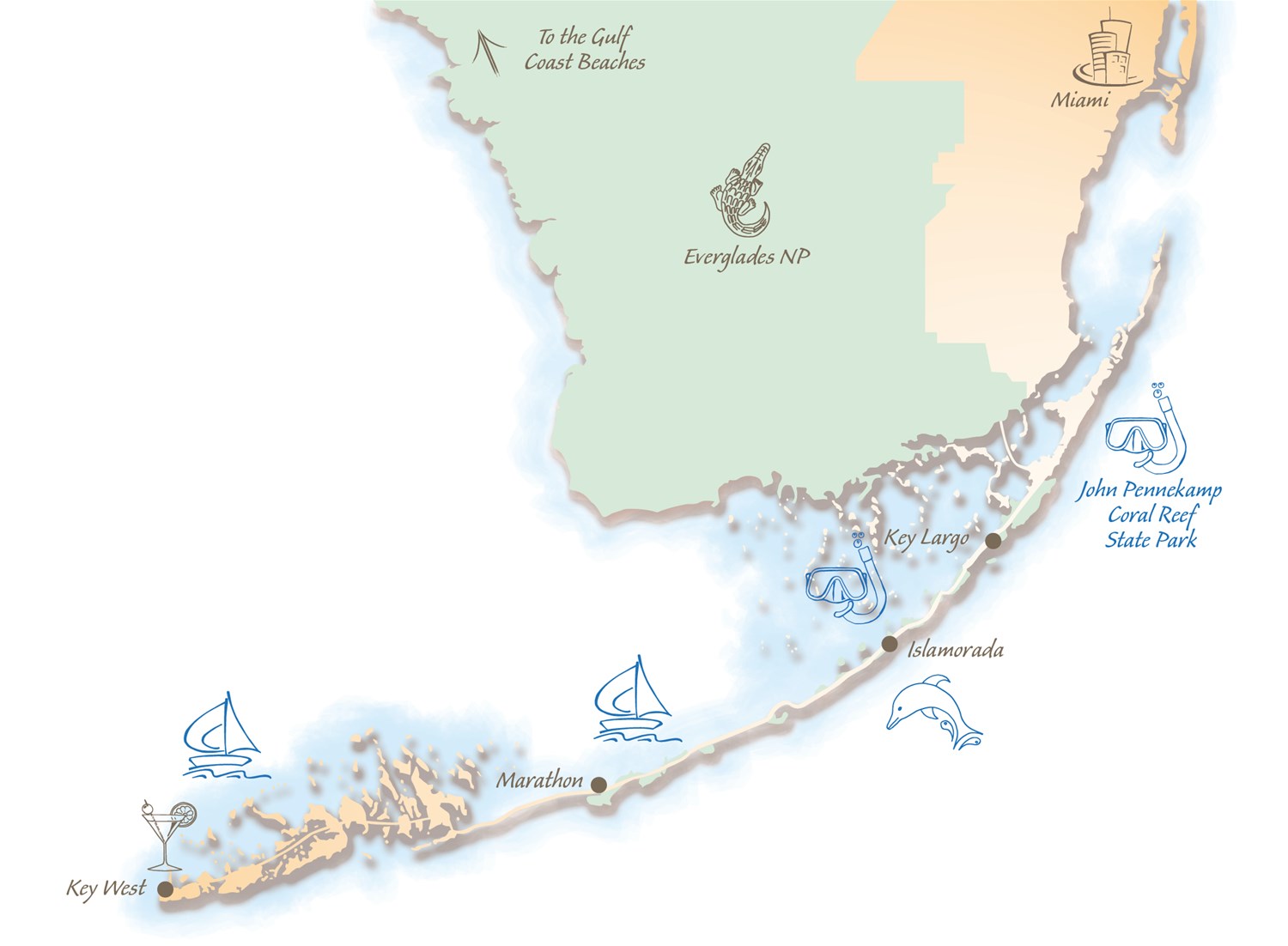 Florida Keys map
