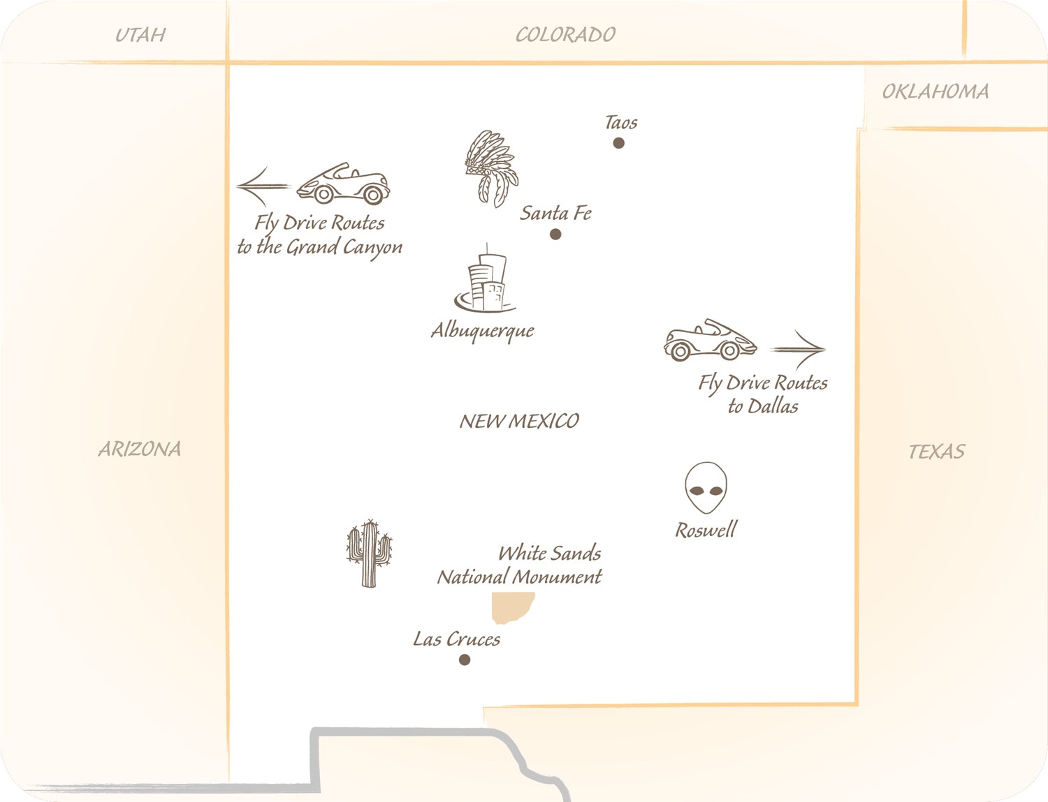 New Mexico map