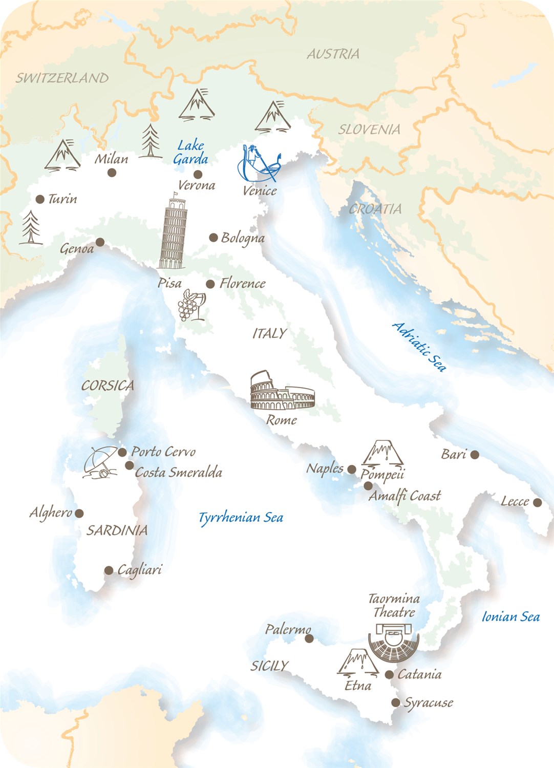 Italy map