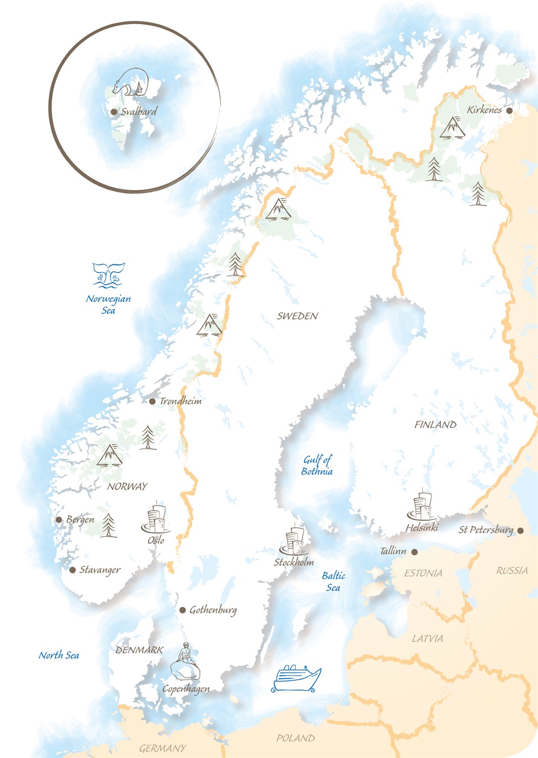 Scandinavia & the Nordics map