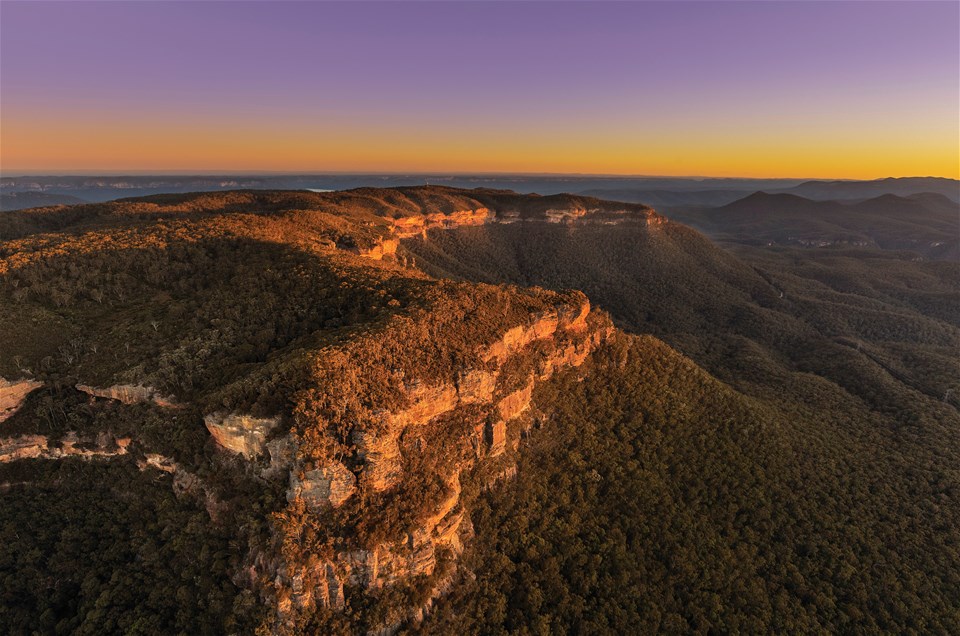 Blue Mountains at Sunset