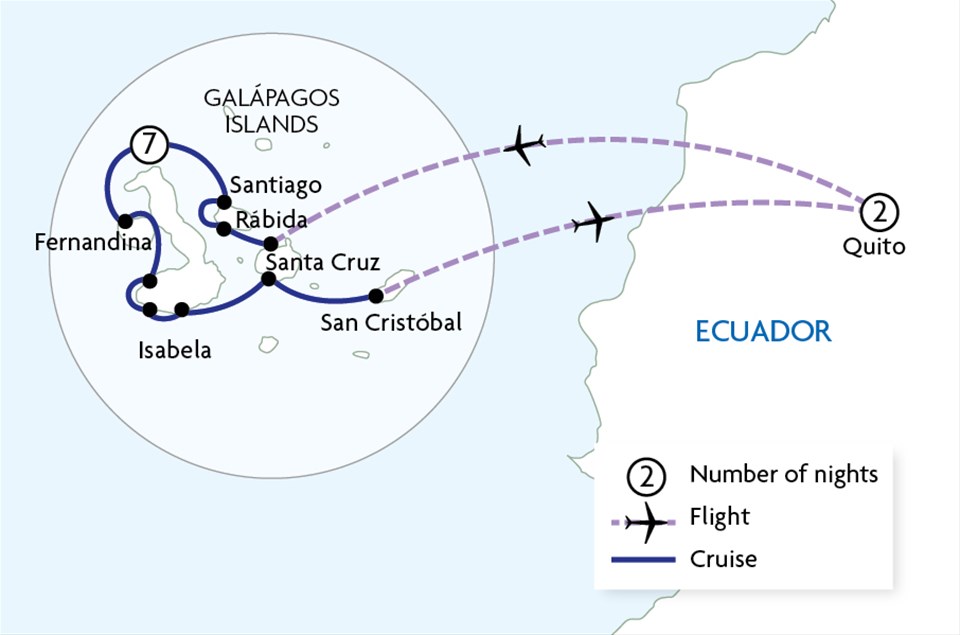 Galapagos - West, Central & East Islands aboard the Estrella