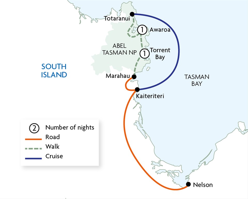 map of itinerary