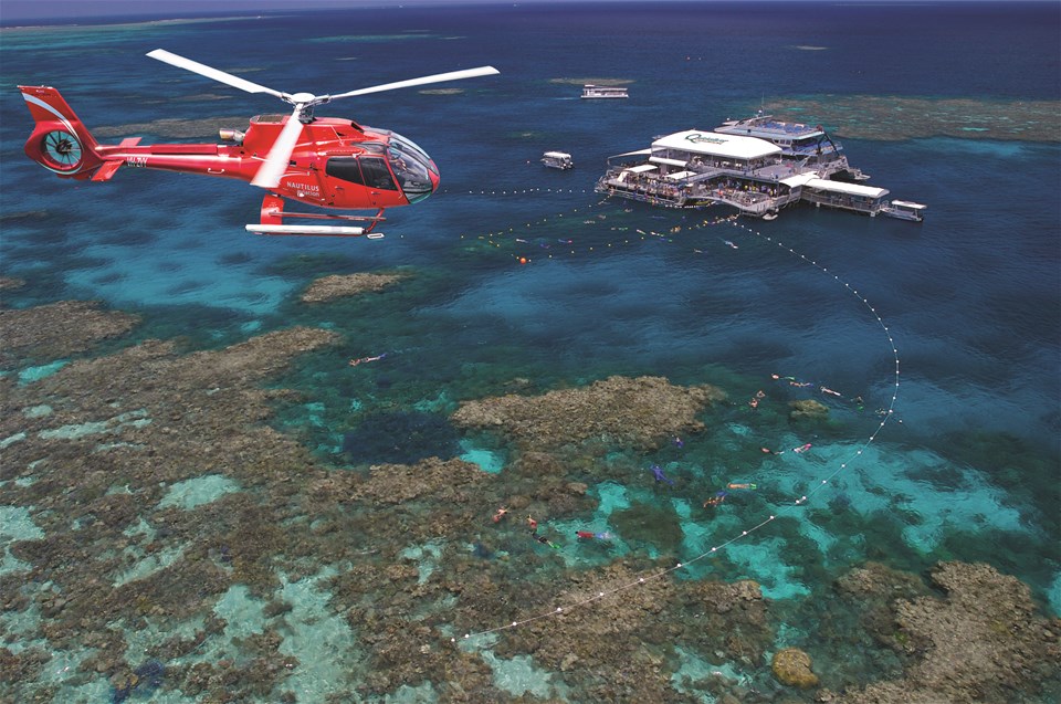 Outer Barrier Reef Cruise & Helicopter Flight