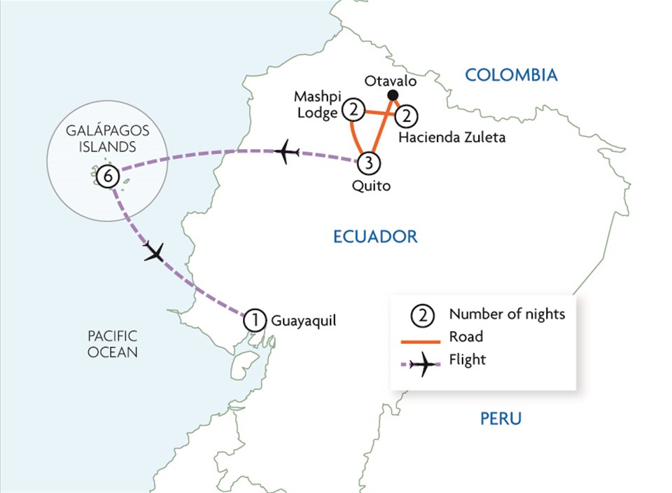 Northern Ecuador & the Galapagos in Style