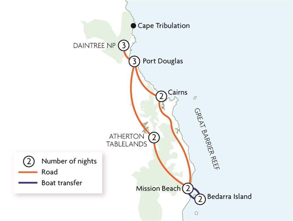 Rainforest, Reef & the Tropical Tablelands Rainforest, Reef & the Tropical Tablelands
