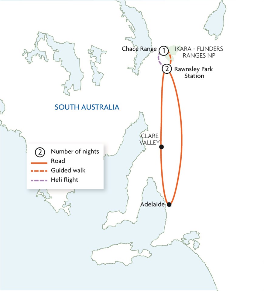 Flinders Ranges: Heli Hike & Camp Extension Flinders Ranges: Heli Hike & Camp Extension