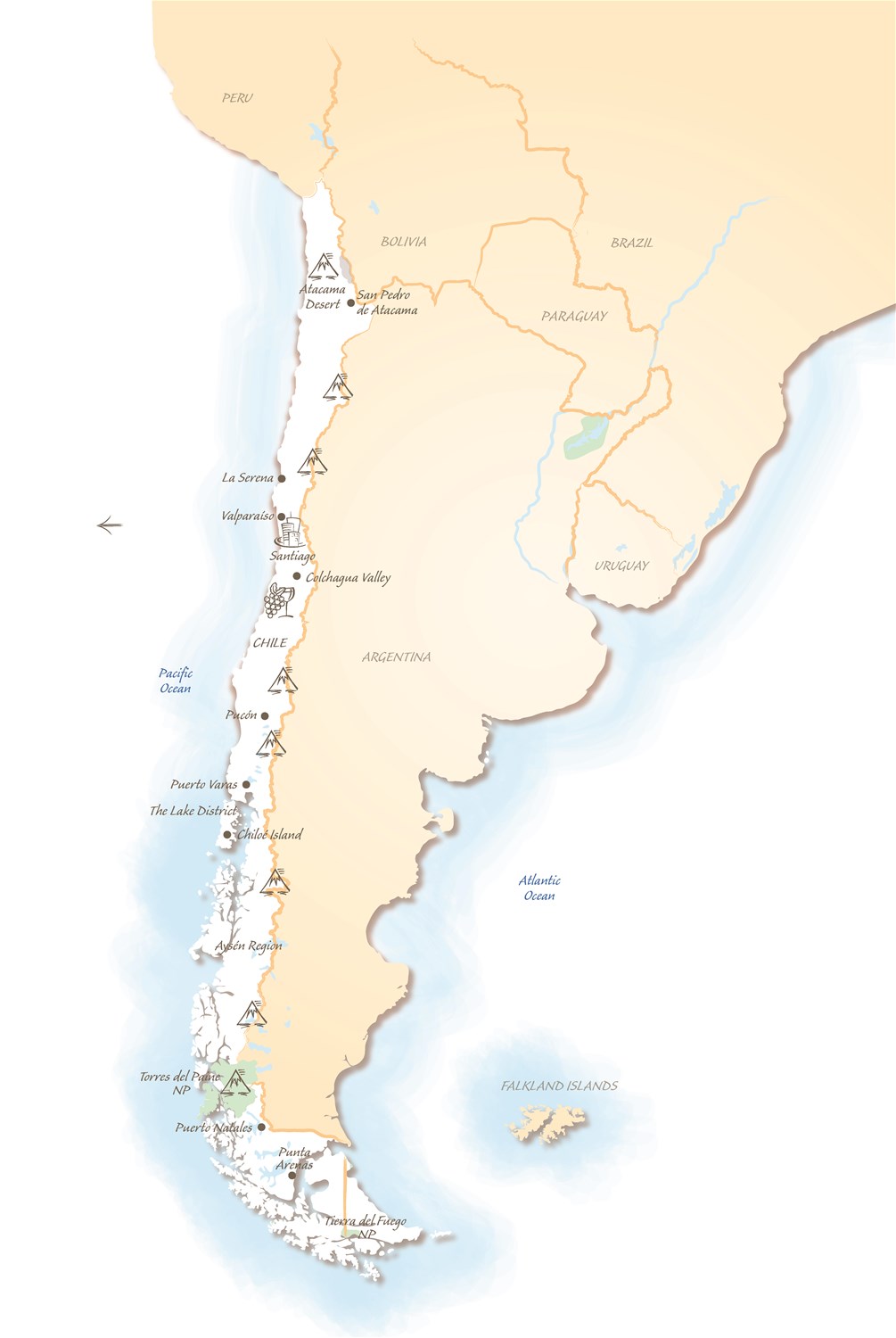 Chile map