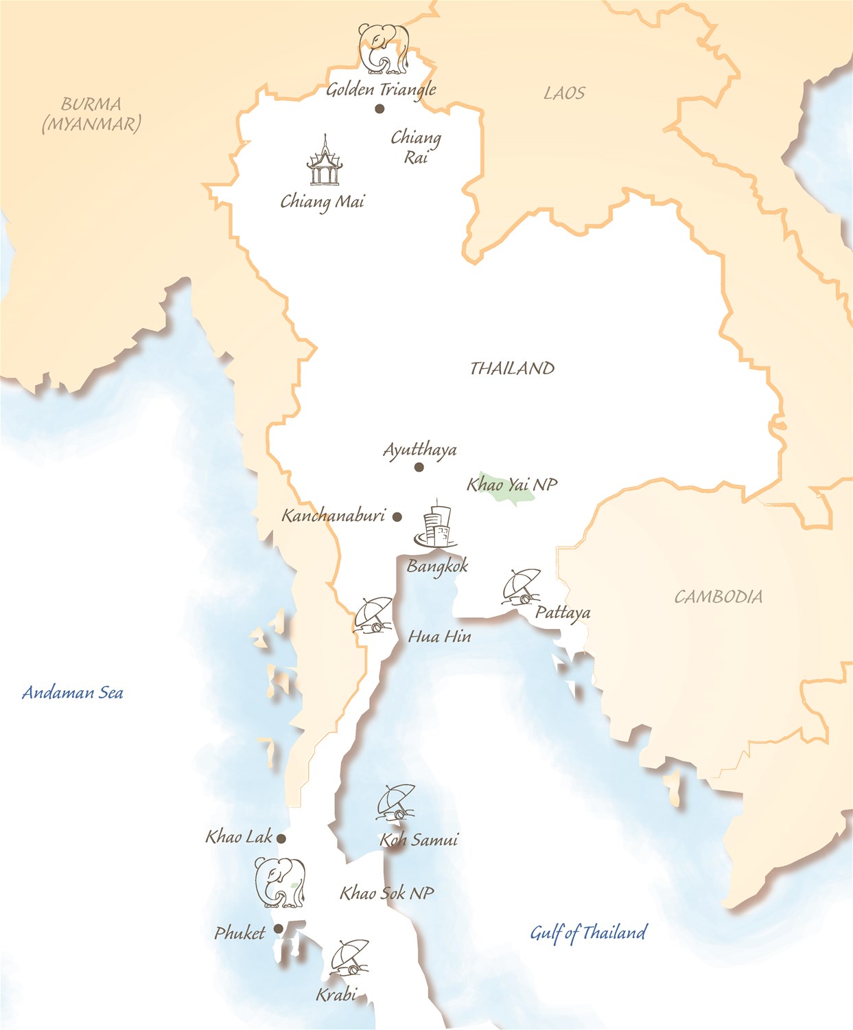 Thailand map
