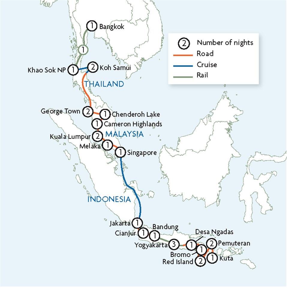 Bangkok To Kuta: Summits & Sunsets 