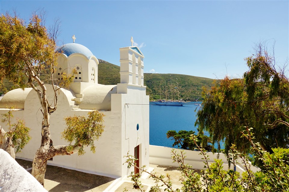 Tall Ship Sailing the Greek Islands