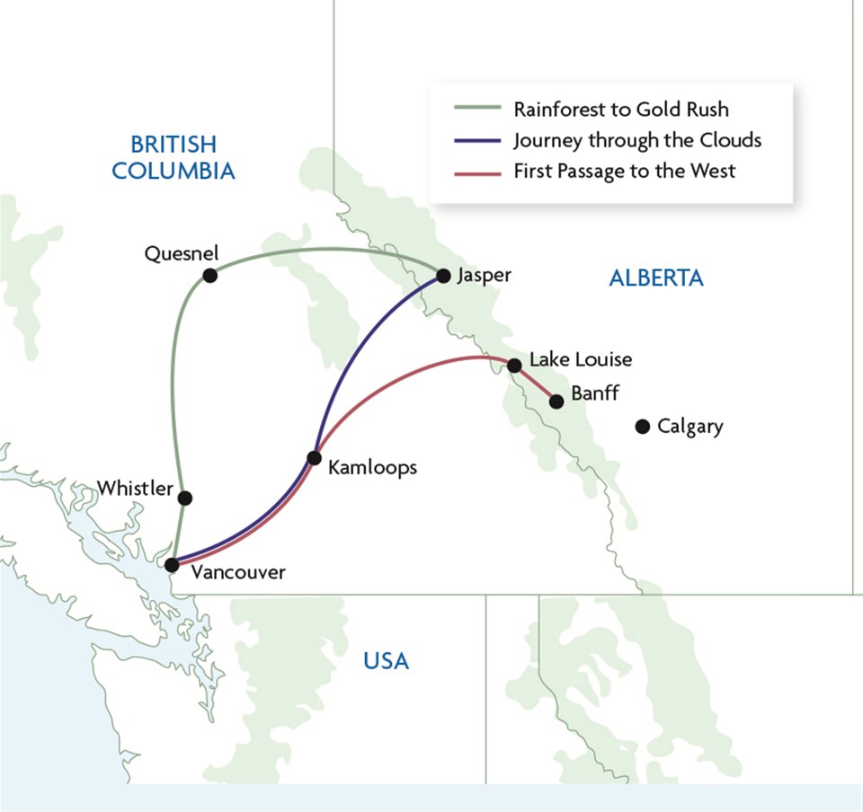 Rocky Mountaineer Journey Through The Clouds - Vancouver to Jasper ...