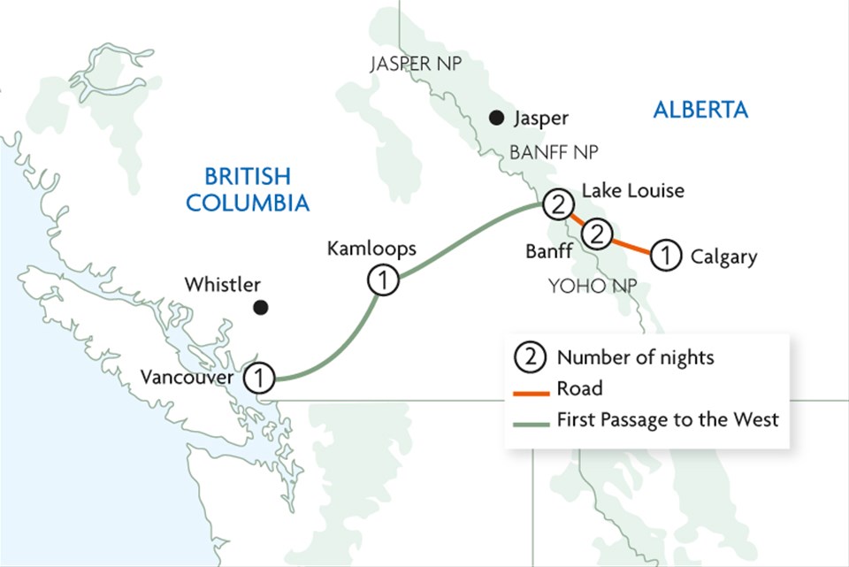 Rocky Mountaineer First Passage to the West Discovery Calgary II