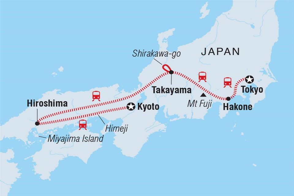 itinerary travel to japan