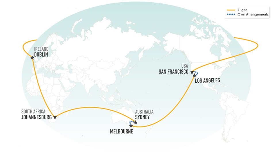 Round the World flights tickets Trailfinders Ireland