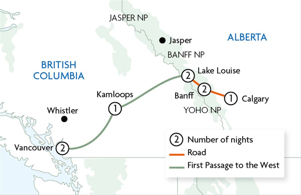 Rocky Mountaineer First Passage to the West Discovery Eastbound ...