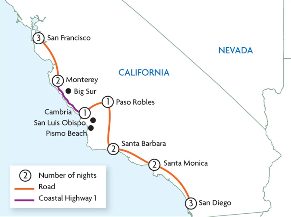 trailfinders california tour