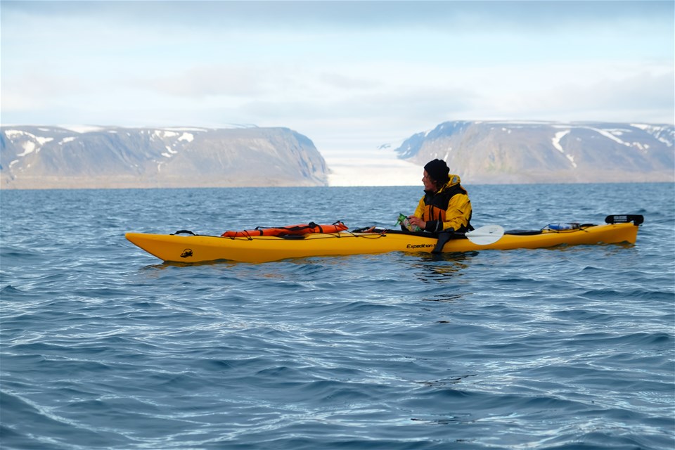 Kayaking in Arctic Nature