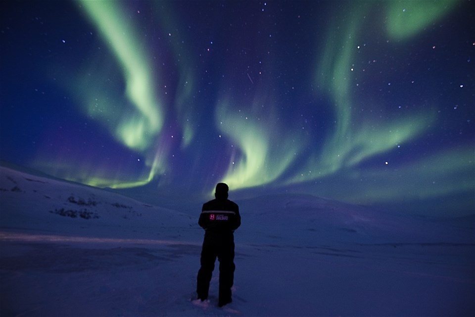 Northern Lights Safari with Electric Snowmobile