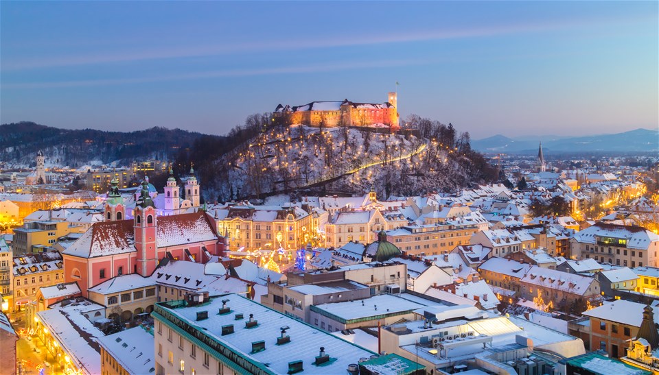 Slovenia's Castles, Caves and Lakes in Winter